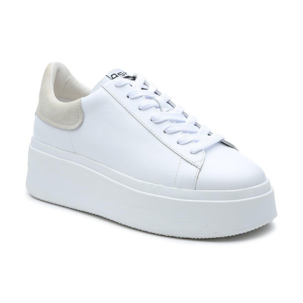 ASH Moby Platform Sneakers White Leather Chunky Shoes Women's EU 41 NWOT